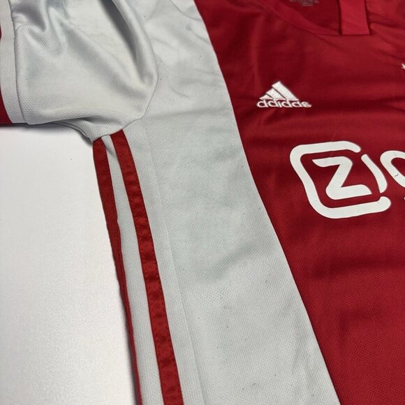 Ajax Adidas Jersey Adult Medium Red Eredivisie Europa League Soccer Climalite - Picture 4 of 15